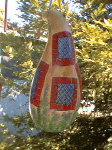 gourds painted hand gourd acrylic wisteria paints theme